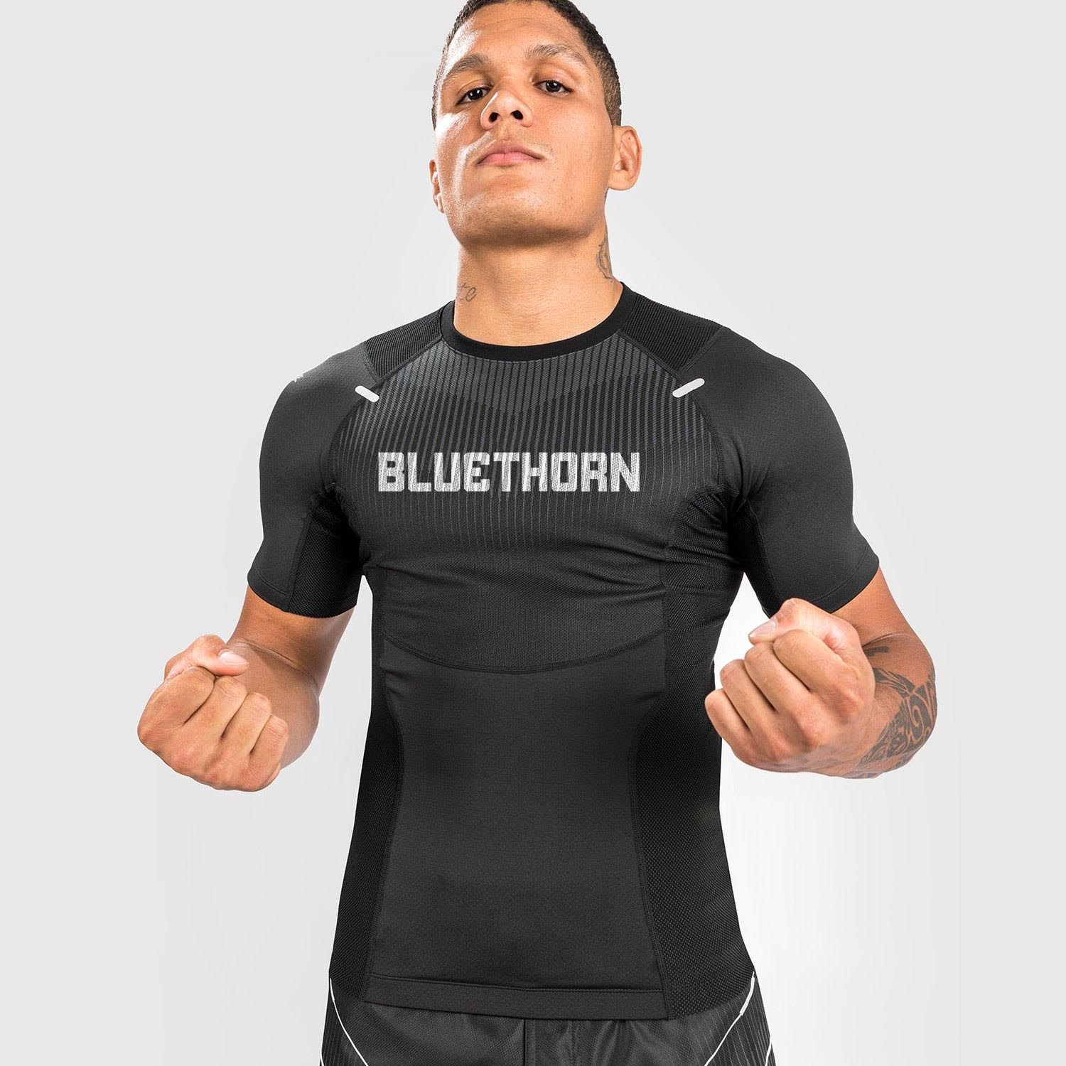 Rashguard Short Sleeves Black Grey